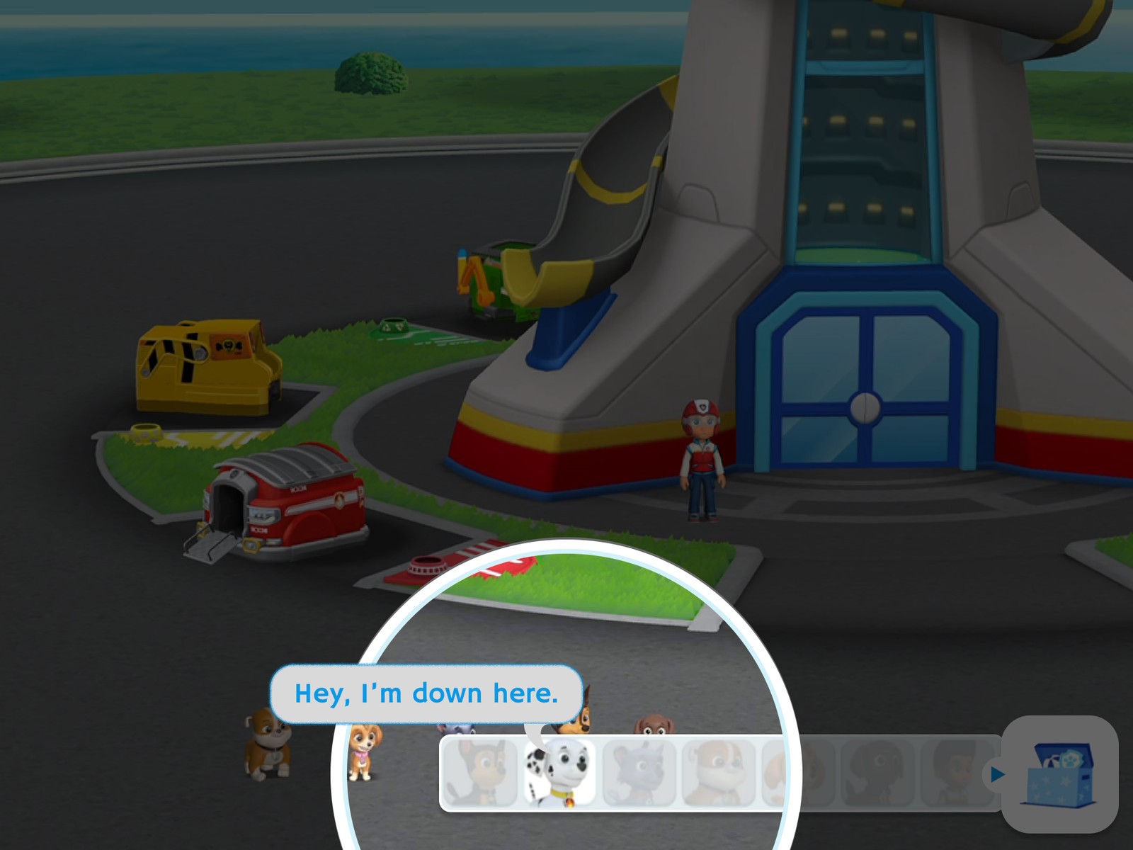 Reticle highlighting Marshall specifically in the pup row